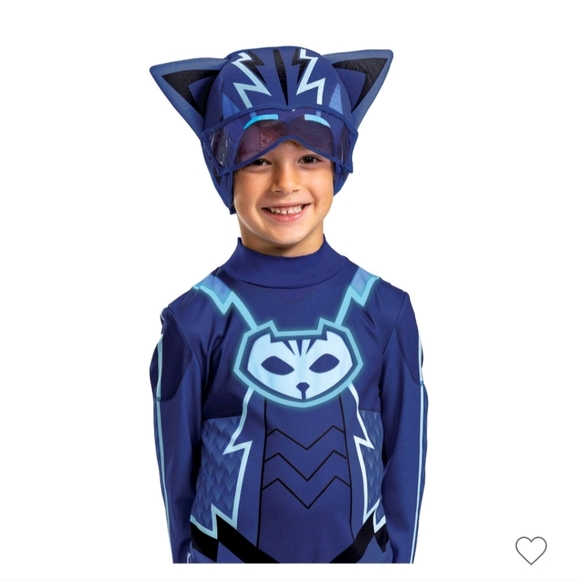 Toddler PJ Masks CATBOY Classic Halloween Costume Jumpsuit with Headpiece - Picture 3 of 9